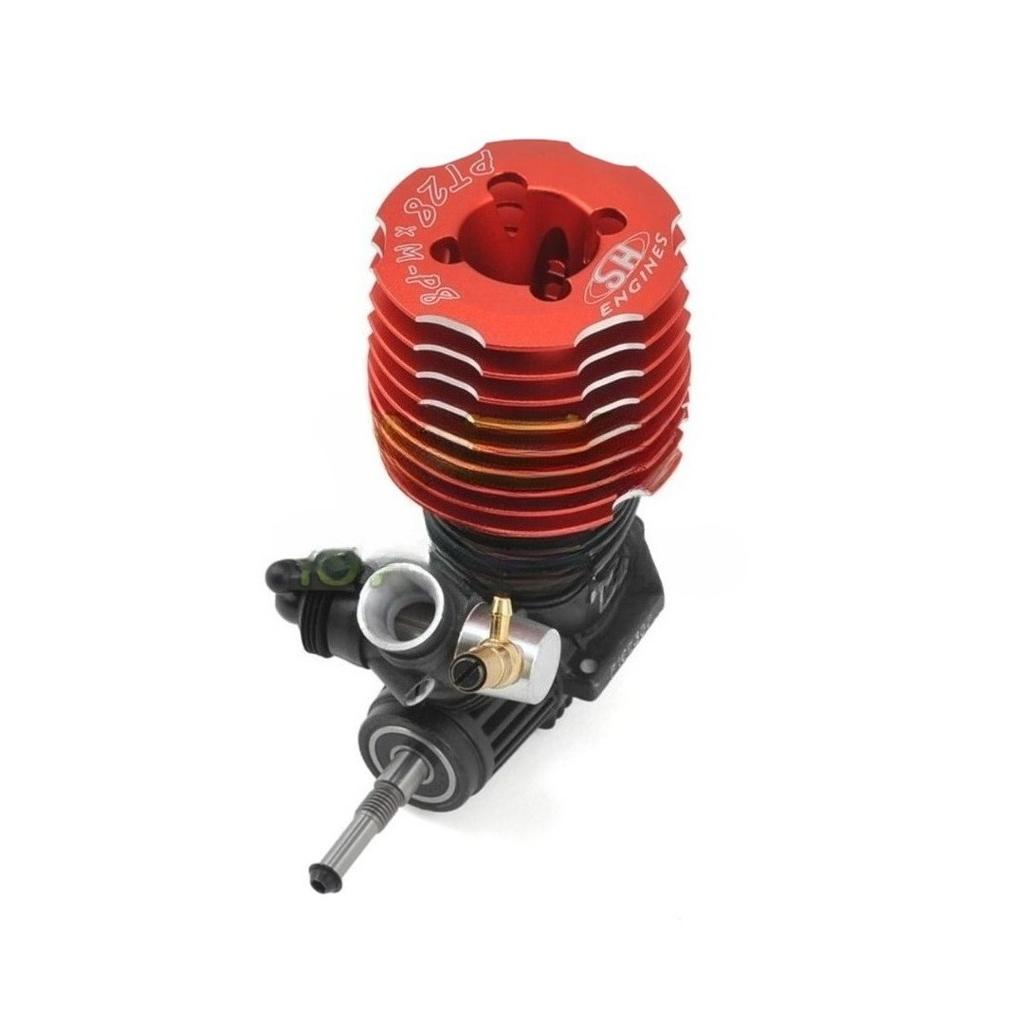 PT28XM1-P8 SH28 28-class Engine Starter Base Version/pull Start Version Engine 1:8 Scale Rear Exhaust SG Shaft Engine Model Toy