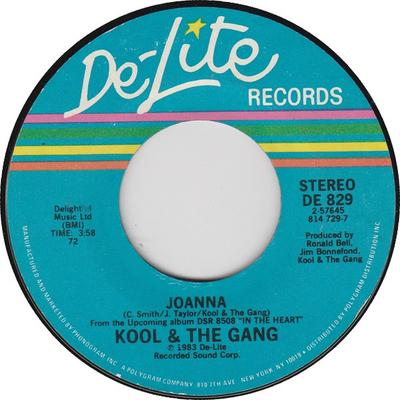 7inch Record KOOL & THE GANG - Joanna DE829 De-Lite Records 1983 US Soul/Funk Used