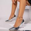 Fashion Women Patent Luxury Women High Heels 2024 New Sexy Pointed Toe Thin Heeled Party Shoes Woman Pumps Dress Shoes Zapatos De Mujer