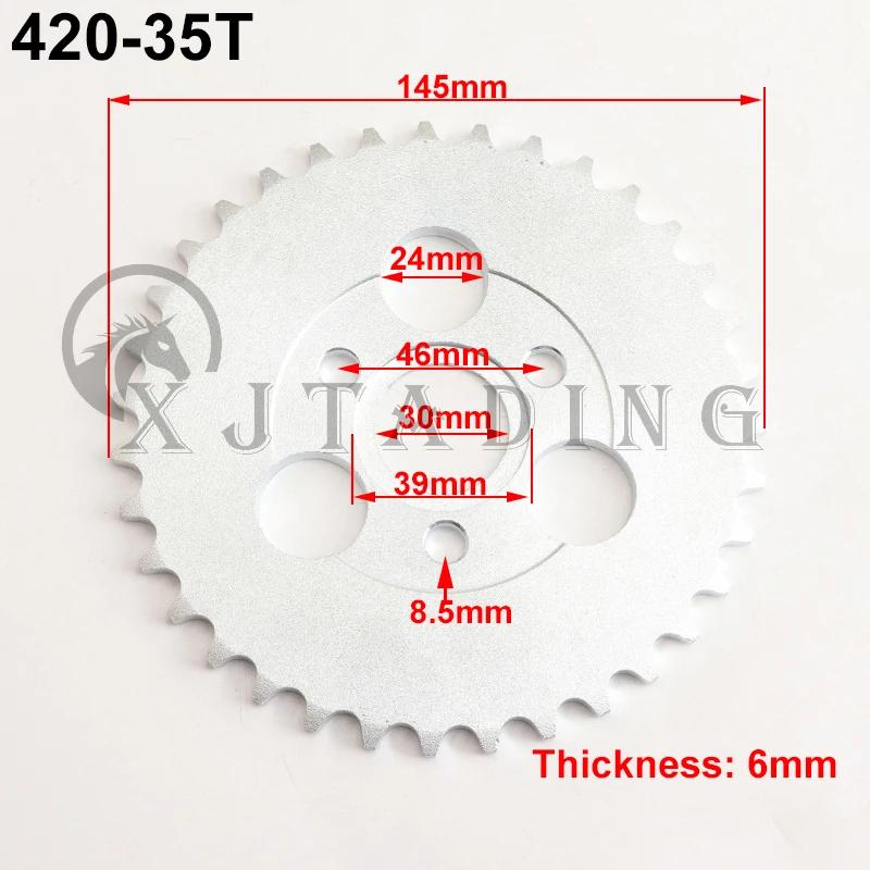 Motorcycle 24T/26T/28T/29T/31T/35T/37T Teeth 30mm Rear Gear Sprocket Fit For Honda Monkey Motorbike Pit Dirt Bike 420/428 Chain