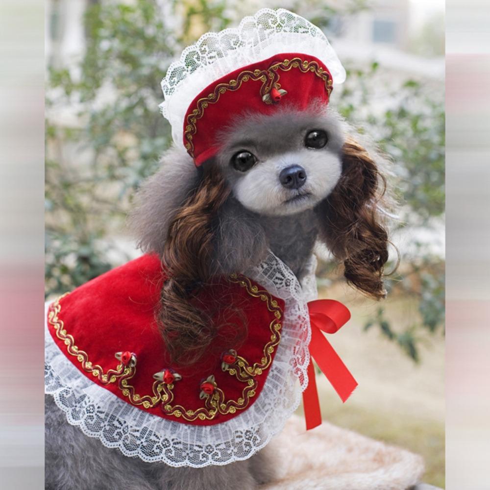 Dog Cape British Elegant Trench Coat Four Seasons Can Wear Cross-dressing Shawl Handsome Cute Pet Clothes