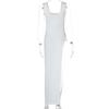 2025 Sexy Sleeveless Side High Split Dress Solid Backless Women Midi Dresses Summer Party Club Streetwear Clothes Y2K