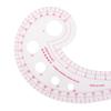 DIY Sewing Ruler, 2PCS/Set Comma-Shaped Curve Ruler, French Curve Ruler for Pattern Making, Drafting Clothes Sleeves for Beginner Tailor Designers