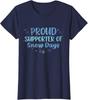 Proud Supporter Of Snow Days Funny Teacher Xmas Ladies' Crewneck T-Shirt
