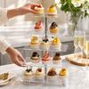Vierkante Acryl Standaard voor Desserts, Feesten, Bruiloften en Dagelijks Gebruik