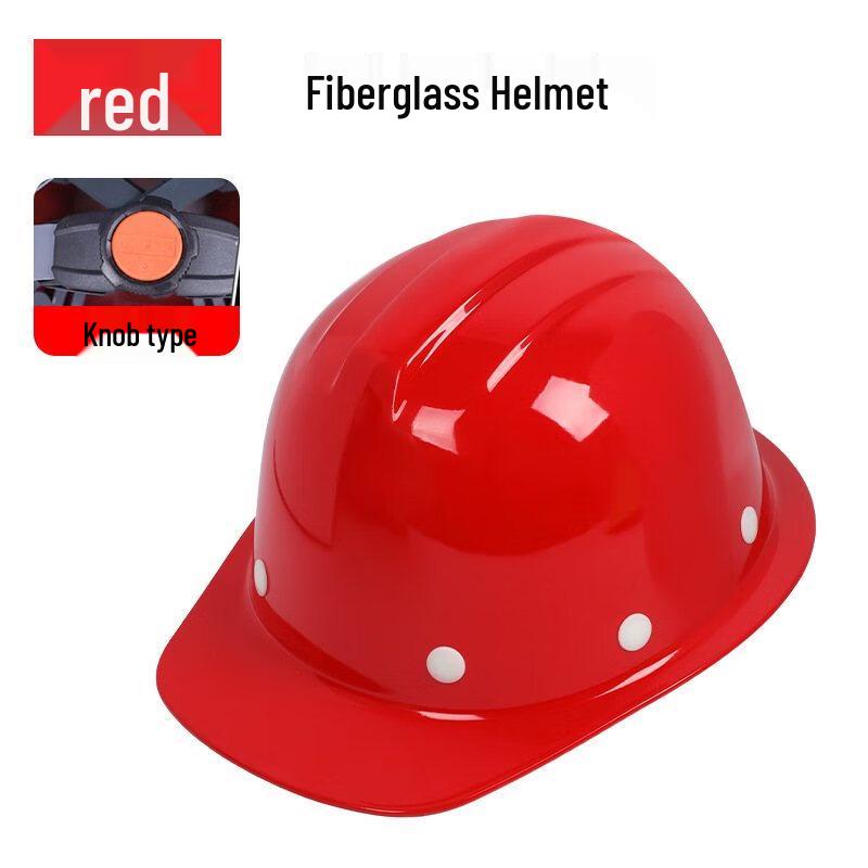 Miling GSH-11 Thickened Fiberglass Safety Helmet with Knob Adjustment