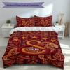 3pcs Galatasaray S .K Duvet Cover Set, Includes 1 Duvet Cover and 2 Pillowcases,Skin-Friendly&Comfortable Fabric,Suitable Bedding Sets