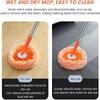Handle Long Round Wall Cleaning Mop Dry And Wet Ceiling Cleaning Wiper For Home