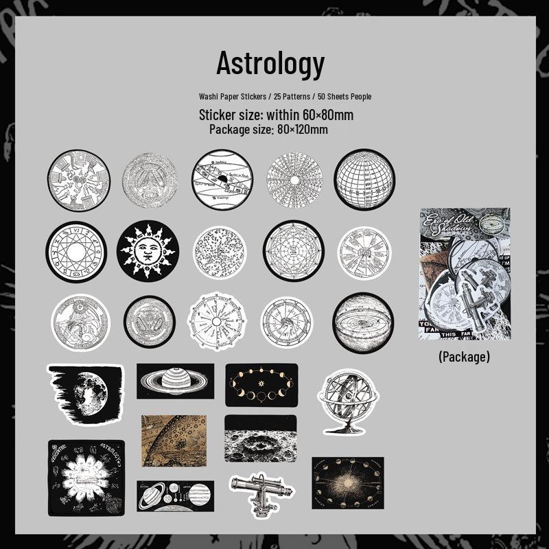 Yi Niao Retro Journal Stickers: Old Times Series DIY Decorative Pack
