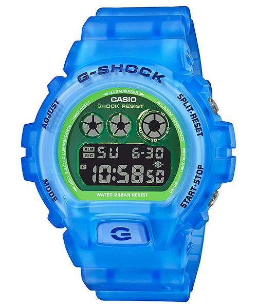 

Casio G-SHOCK Men s Resin 200M Water Resistant Shock Resistant Alarm Quartz Watch DW-6900LS-2 синий