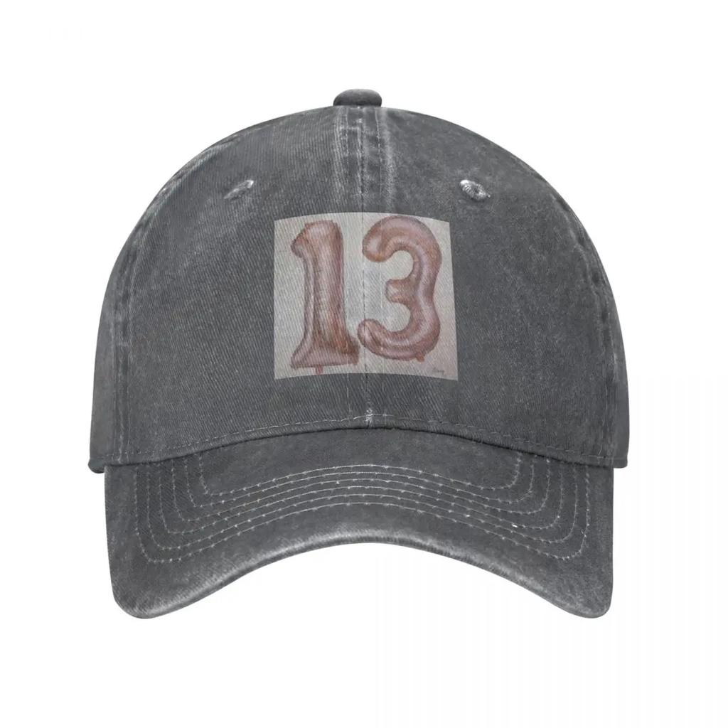 Lucky Number Thirteen Baseball Cap Beach Bag Gentleman Hat Fashion Beach Men Golf Wear Women'S