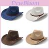 Style Mens Wool Felt Fedora Hat With Wide Brim For Vintage Party Wear