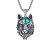 Iron Man Retro Viking Owl Stainless Steel Necklace Pendant for Men and Women