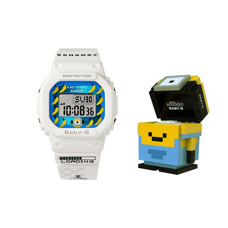 CASIO Women s BABY-G Blue Watch BGD-501MON21-7PRM-person White Strap