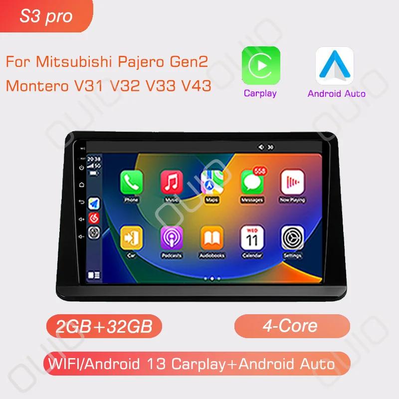 Radio Android 13 Dla Mitsubishi Pajero Montero V31 Cheetah Kingbox Radio samochodowe Odtwarzacz multimedialny Carplay Auto Nawigacja GPS DSP