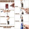 2PCS Wooden Handle Wine Bottle Opener 4 in 1 Personalize Beer Cap Openers Stainless Steel Beer Bottle Opener Wedding Party Gifts