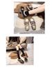 Brand Thick-Soled Leather Height-Increasing Warm Cotton Shoes for Women - Autumn/Winter Japanese Style