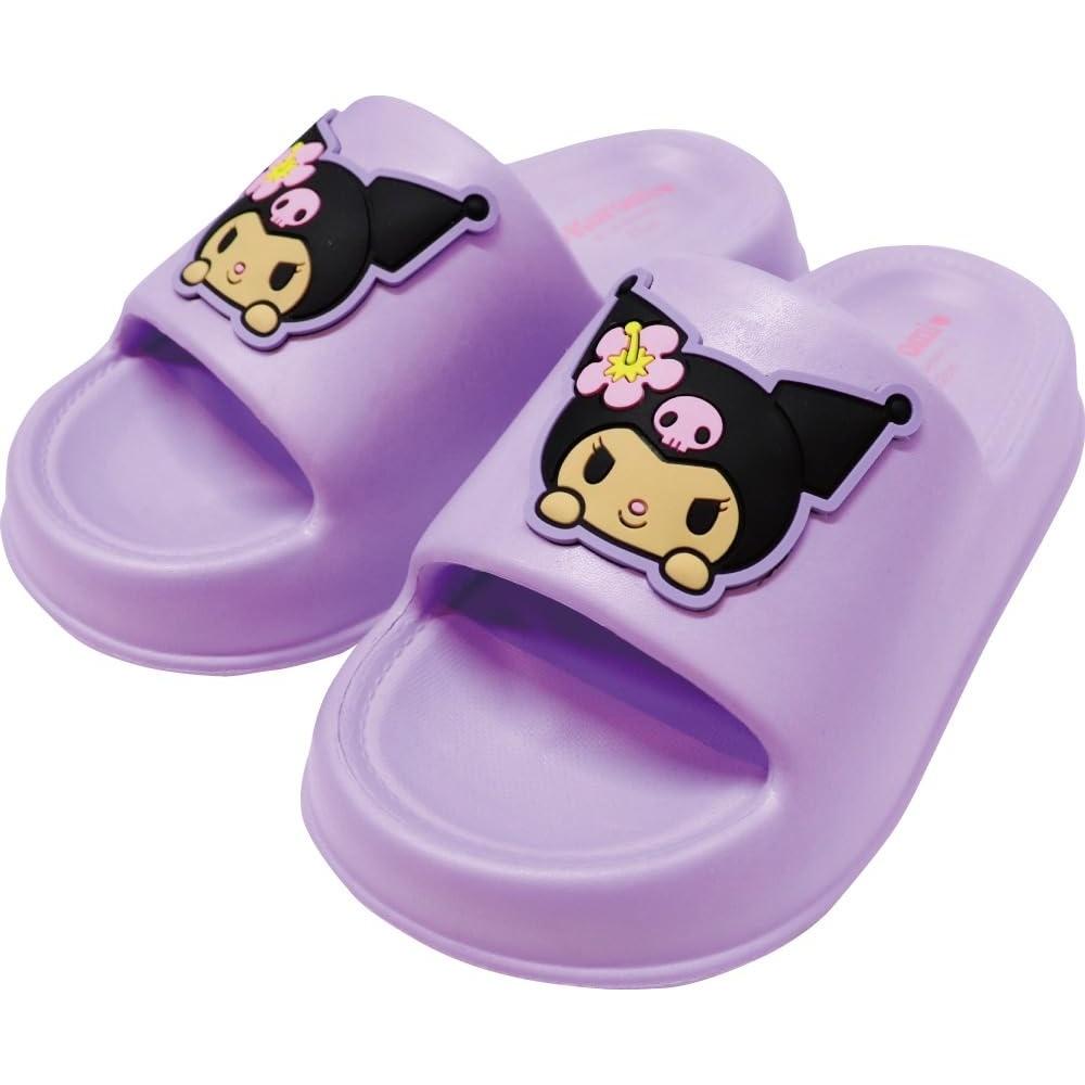 [J s Planning] sanrio Women s Slippers EVA Thick Sole Shower Sandals Kuromi 24cm MEV675