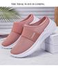 Damen Plus Size Fly-Knit Mesh Slip-On Freizeitschuhe
