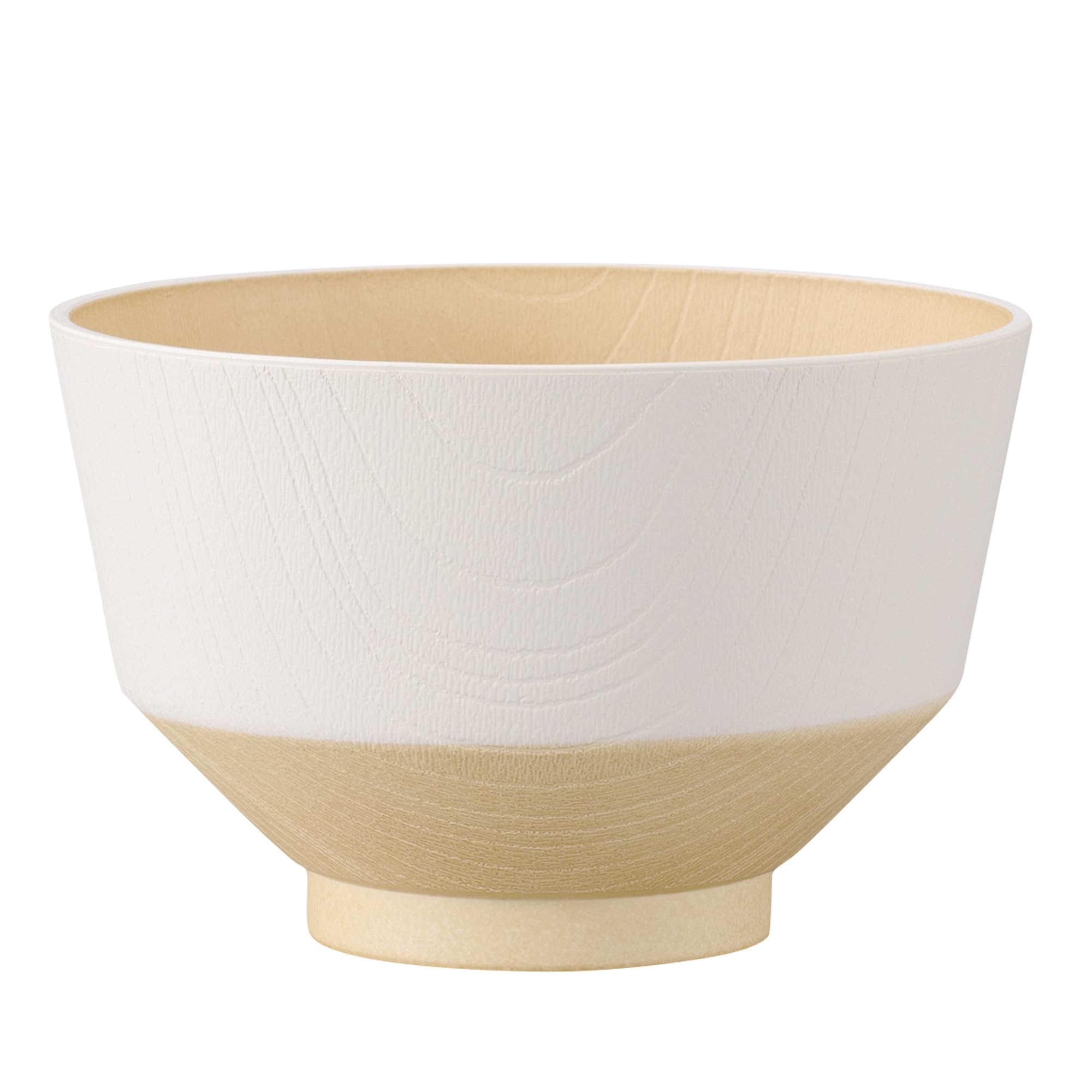Kano Hibiiro Antibacterial Soup 74610 Bowl, White, 360ml,