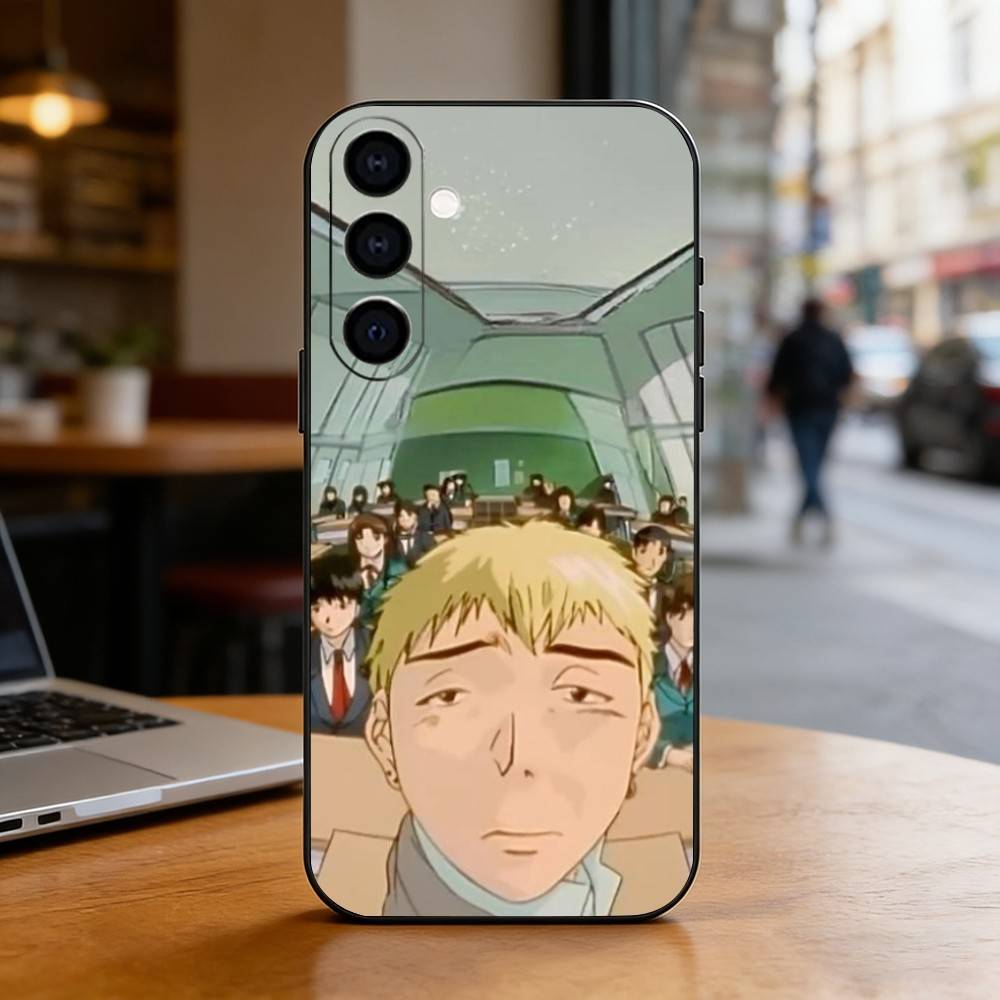 GTO-Onizuka T-Teacher Silicone Phone Case For Samsung Galaxy A73,A72,A71,A70,A53,A52,A51,Soft Silicone Black Cover