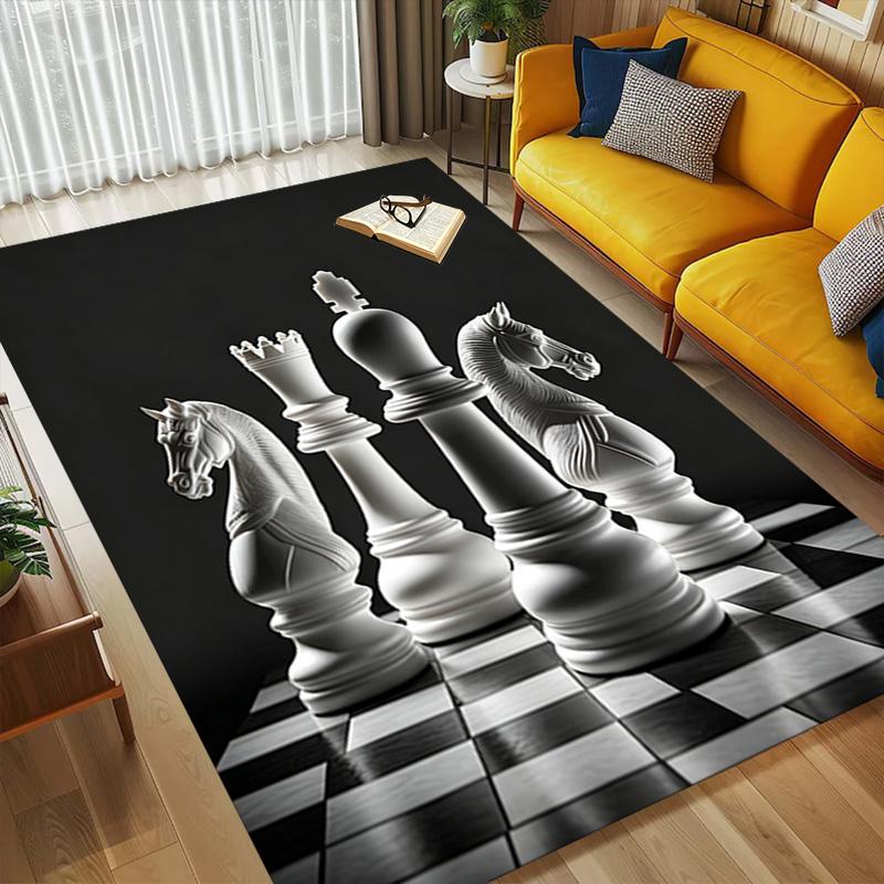 Chess Strategy Living Room Nonslip Area Rug Soft Carpet For Bedroom Game Playroom Sofa Office Home Decor Doormat Christmas Gift C92653