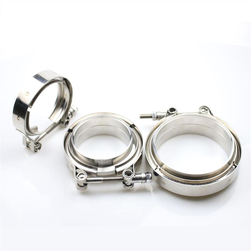 Universal Exhaust Flange, V-Shaped Clamp, V-Band Clamp 3 Inch V Turbo Exhaust Kit For SS304 3 Spare Parts Accessories