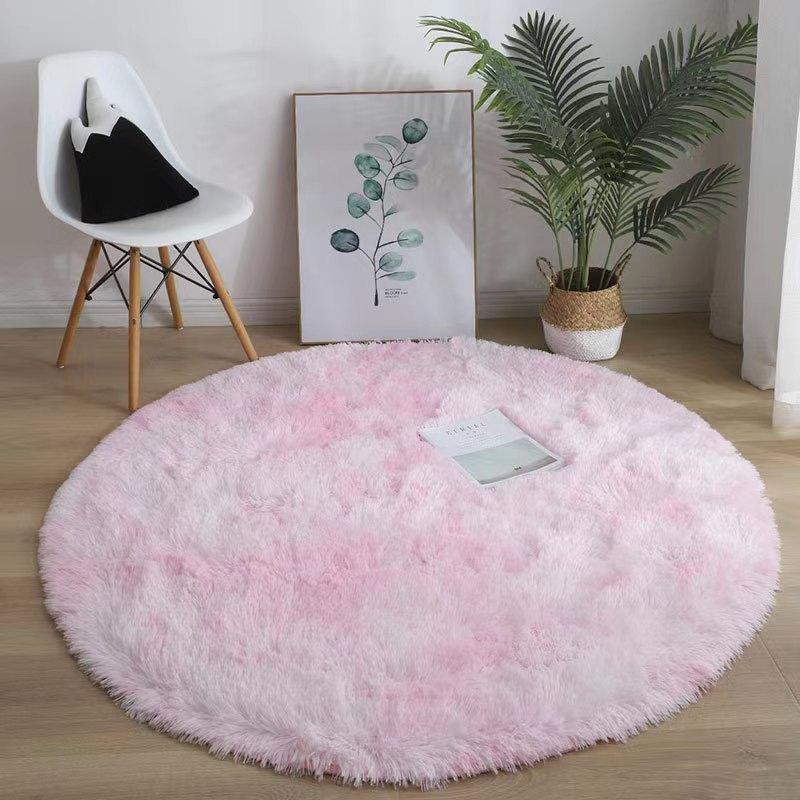 Super Soft Plush Round Rug Mat Fluffy White Carpets for Living Room Home Decor Bedroom Kid Room Decoration Salon Thick Pile Rug