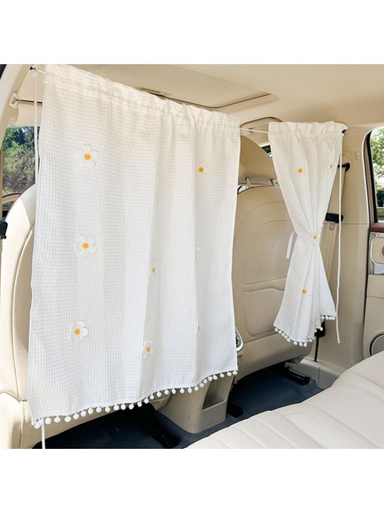 Car Privacy Curtains Universal Car Divider Curtain Between Rear Seat Auto Blackout Curtains Car Sun Shades Side Window Covers