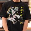 T-shirt Anime Néon Cyberpunk, T-shirt Streetwear Futuriste, T-shirt Esthétique Ville Dystopique, Cadeau Amoureux de Jeux Vidéo, T-shirt Graphique de Jeu Vidéo Unisexe