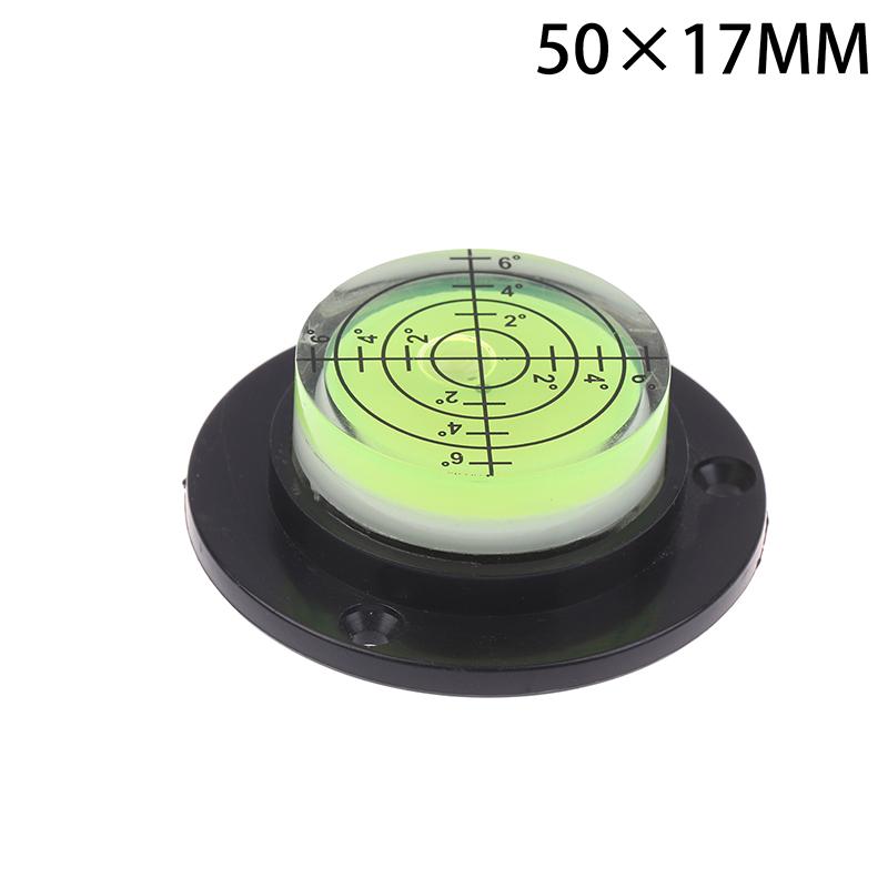 50*9/12/17Mm Round Horizontal Bubble Level High Precision Bubble Level Bulls Eye Horizontal Spirit Level For Desktop Wooden
