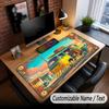 Fantasy Adventure Theme Custom Mouse Pad Personalized With Name Text Customized Desk Mat For Office Home Decor