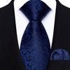 Classic Mens 8cm Tie Set Navy Polka Dot Stripes Tie For Men Wedding Business Party Fashion Design Quality Hanky Necktie Set