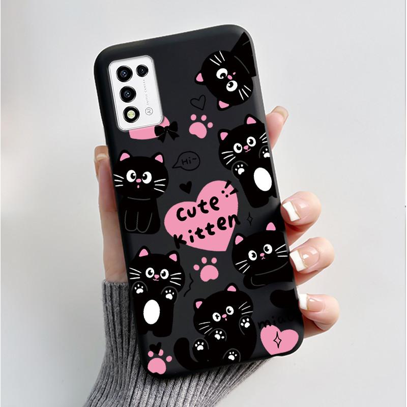 Phone Case For ZTE Libero 5G III A202ZT / Libero 5G II A103ZT Casing Fashion Butterfly Flower Black Soft TPU Case Silicone Cover