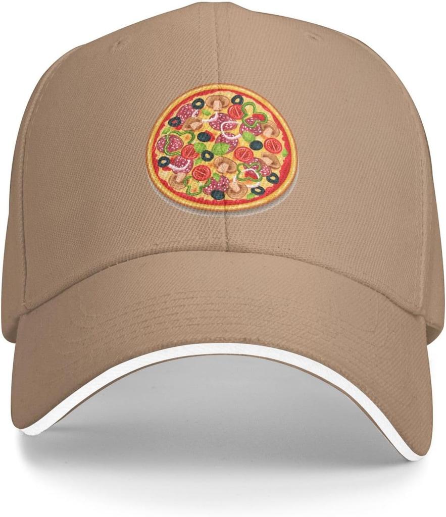 Pyszna Pizza Czapka z daszkiem Poliester Casualowa Snapback Unisex Regulowana