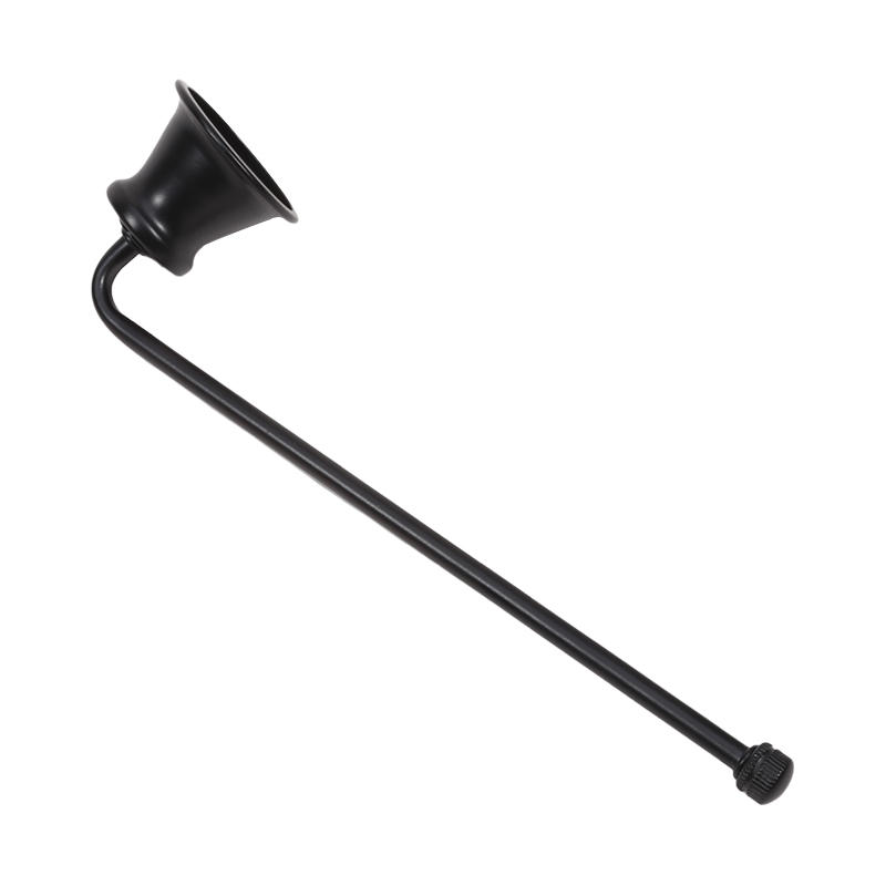 

1 шт. Металлический гаситель для свечей Золотой/Черный/Серебристый Форма колокольчика Крышка для фитиля Ручка 18 см Винтажный декор Дом СПА Отель чёрный