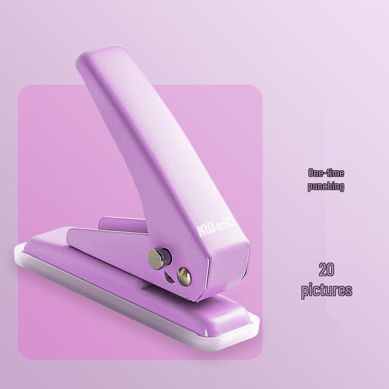 

Kede You Manual A4 Paper Hole Puncher - Single Round Hole Binding for Plastic Bags & Loose-leaf Documents