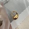 LATS Designer Gold Silver Colour Water Drop Ring Woman Europe America Jewelry Trendy Accessories Gift