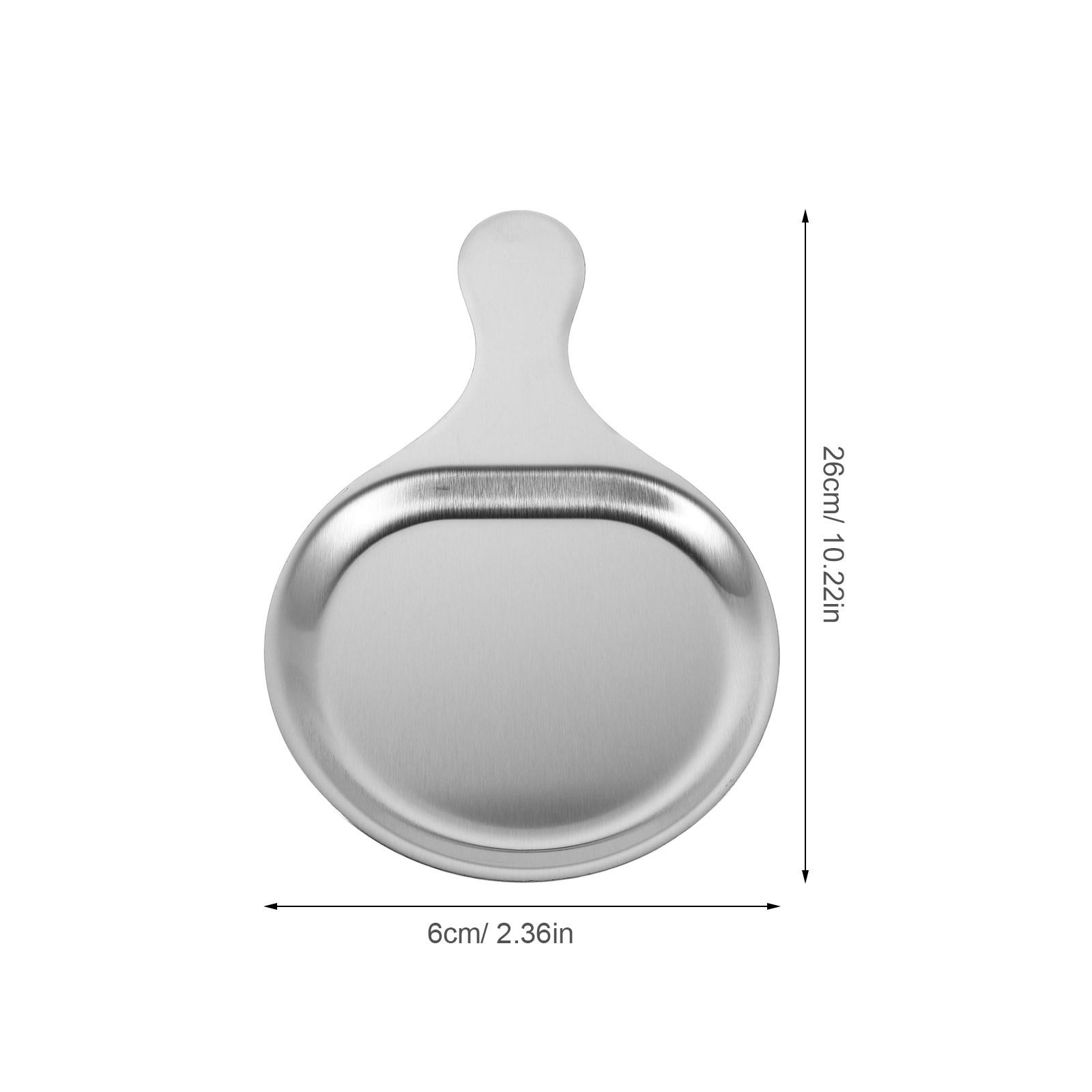 

Stainless Steel Bbq Plate Flat Bottom With Handle For Grilling Baking Pizza Family Meals Commercial Kitchen Serving Tray серебряный