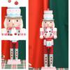Festival 38CM/15inch Macaron Colored Drummers Dolls, Wood Table Decoration for Holiday Baking Enthusiasts