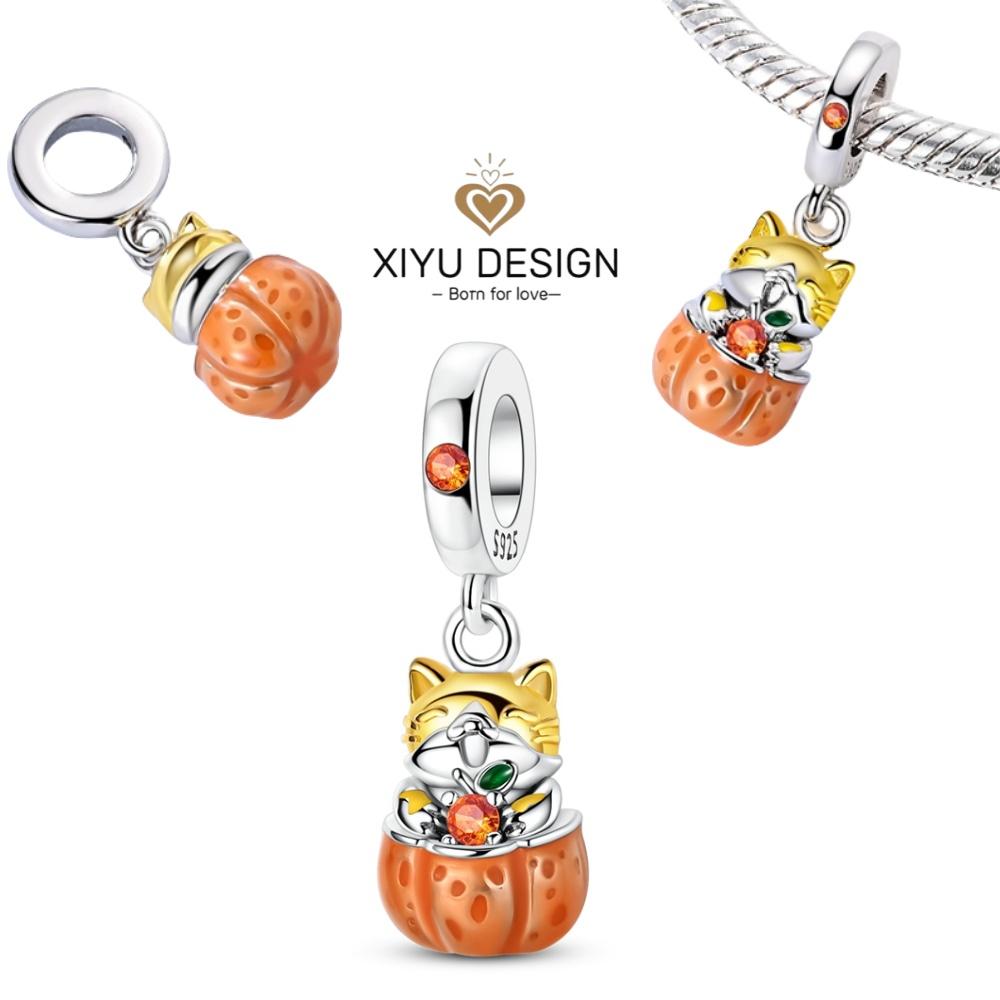 Cute Pet Series Capybara Couples Charms Eat Fruit Beads Fit Diy Copper Bracelet Necklace Women Anniversary Jewelry Gift