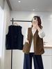 Plus Size Women's Slimming Vest Jacket 2026 - Trendy Casual Layering Shoulder Cape Outerwear for Workwear