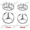 52/57mm ABS Auto Lenkrad Emblem mit Stiften Abdeckung für Mercedes Benz AMG A63 W166 W212 W213 W246 W176 W177 W205 C180 C63 W167 QL0