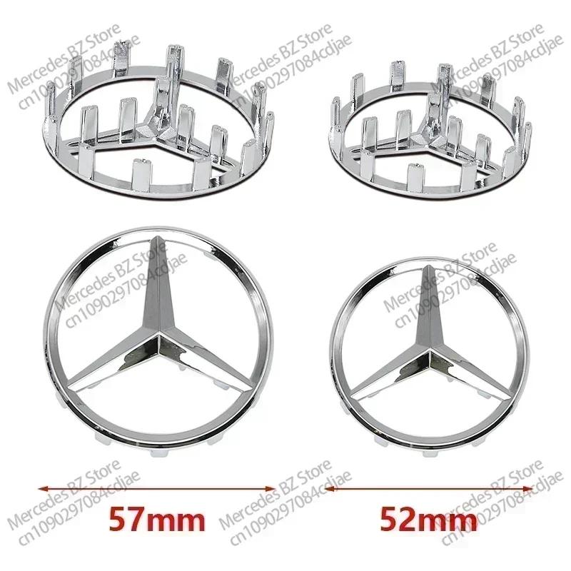 52/57mm ABS Auto Lenkrad Emblem mit Stiften Abdeckung für Mercedes Benz AMG A63 W166 W212 W213 W246 W176 W177 W205 C180 C63 W167 QL0