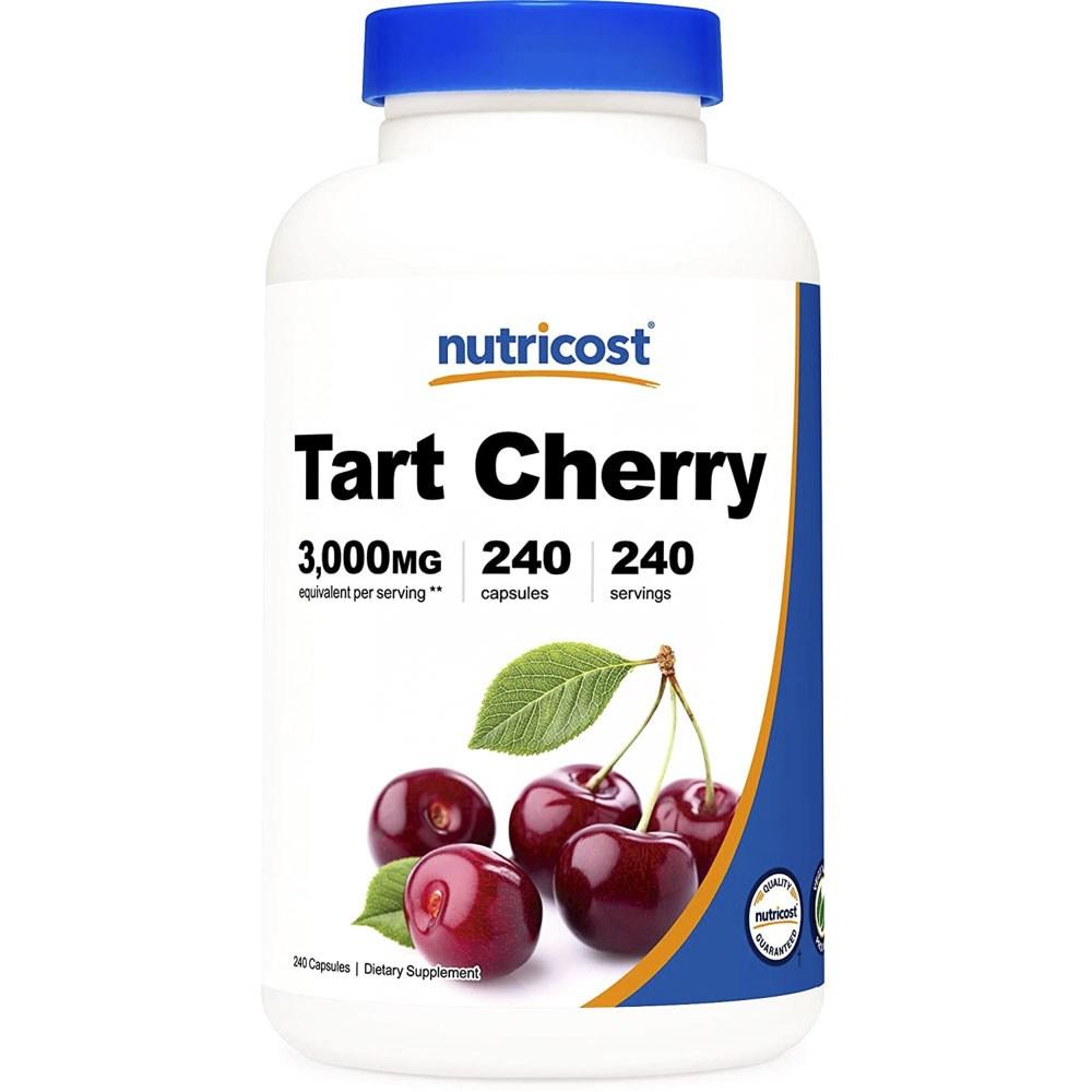 Nutricost Tart Cherry 3000mg Capsules 240 Tablets 1 Pcs Ingredients: May Be Subject To Change At the Manufacturer’s | 240 Tablets 1 Pcs