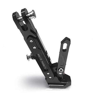 Felimoa Motorcycle Motorcycle Side Stand 6 Height Durable Adjustable Angle (Black)