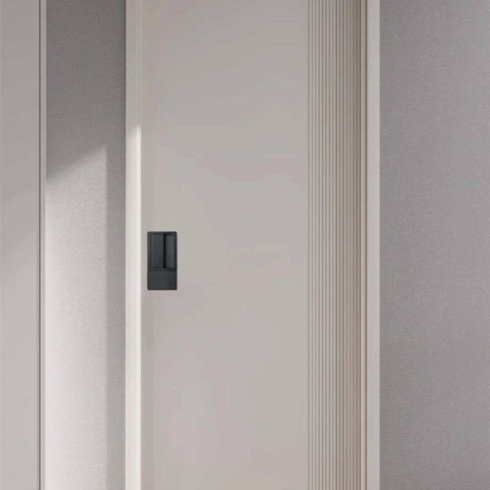 Serratura Magnetica per Porte Finitura Nera Linguetta Singola Maniglia Porta Invisibile Porte per Stanze