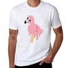 Flamingo Ice Cream Tshirt Comfortable Work Wear Tee