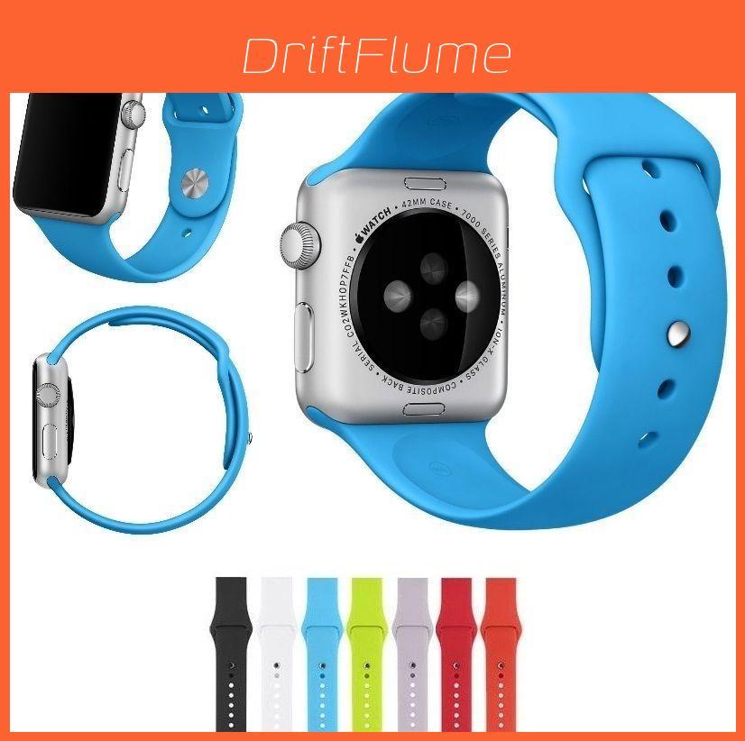 38mm Iwatch For 42mm Strap Bracelet Band Sports Silicone Replace Solid Color