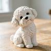 Statua di Cane Stampata in 3D Scultura di Mini Animale Realistica per Arredamento Scrivania Ufficio Casa Scaffale Oggetto da Collezione Regalo per Amanti dei Cani